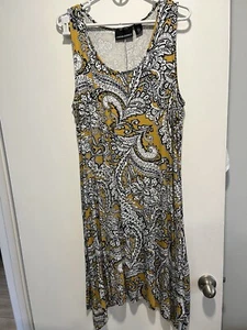 Cynthia Rowley abito swing in rayon con tasche taglia 1x F - Foto 1 di 3