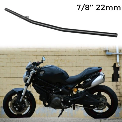 For Ducati Monster 696 2008-2014 Motorcycle 7/8" 22mm Zero Handlebar Drag Bars - Image 1 of 4