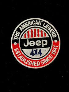 3” Jeep car company 4X4 OffRoad Embroidered Patch Iron-On Sew-On US +Stickers