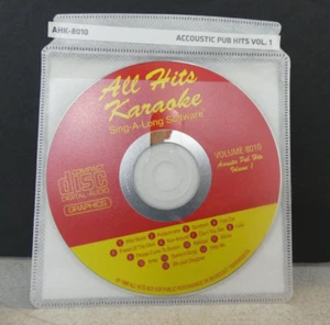 All Hits Karaoke Acoustic Pub Hits Vol. 1 AHK-8010 - Picture 1 of 2