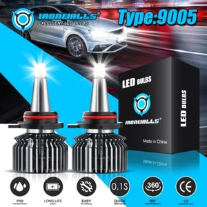 Kit de conversión de bombillas de faros LED 9005 de 6 lados blanco haz alto reemplazar halógeno - Imagen 1 de 12
