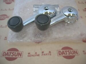DATSUN 1200 Window Regulator Handles Gray Genuine (Fits NISSAN B110 Ute Sunny)