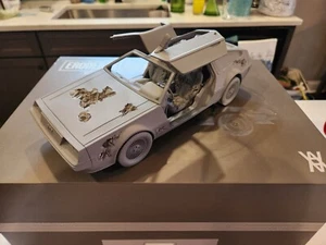 Daniel Arsham Eroded Delorean White. Factory sealed w/hologram. Ltd Ed 1/500 - Picture 1 of 8