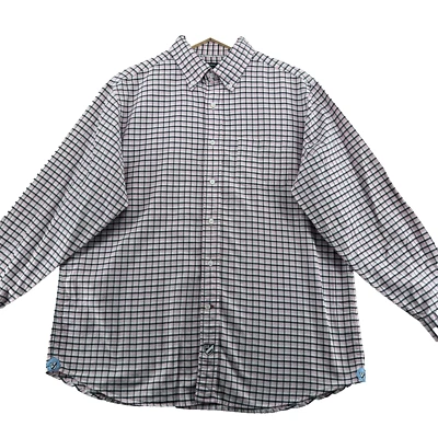 Daniel Crémieux Classics Men's Size L Pink Check Cotton Long Sleeve Casual Shirt - Image 1 of 4