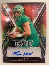 2023 Leaf Exotic Rookies Bo Nix Auto #1/2