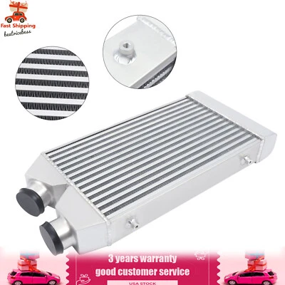 Aluminum Intercooler Front Mount 2.5" Inlet & Outlet kIT Same One Side Universal - Imagem 1 de 4