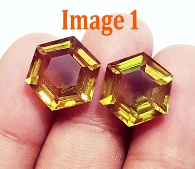 Loose Gemstone Alexandrite 9 To 11 Ct 5 Color Changing Pair Certified R809 - Image 1 of 4