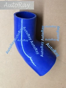 Red 2.5" to 3" 64mm - 76mm Silicone 45 Degree Elbow Reducer Pipe Hose BLUE - Foto 1 di 5