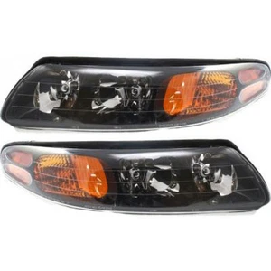 For Pontiac Bonneville Headlight Assembly 2000-2004 Pair DOT GM2502215 - Picture 1 of 4