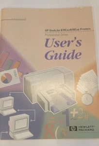Vintage (1996) User’s Guide Manual: HP DESKJET 870CXI/870 CSE Printer,Hewlett - Picture 1 of 5