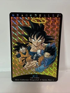 Dragonball Z Hero Collection Part 3 1995 Prism Foil Card #314 Goku giapponese - Foto 1 di 2