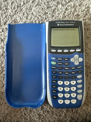 Texas Instruments TI-84 Plus  Silver Edition Graphing Calculator - Blue - Image 1 of 4