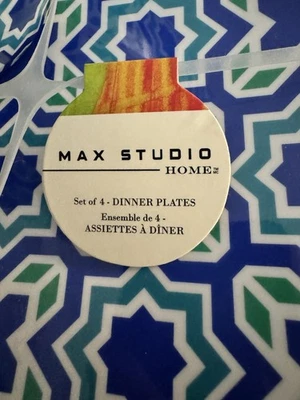 Vajilla Max Studio. Juego de 4 platos de cena y cuencos con 3 vinos extra ¡NUEVO CON ETIQUETAS! Foto 1 de 4