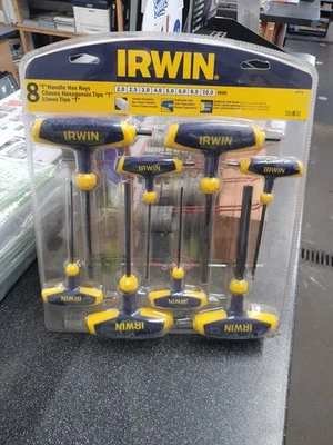 Irwin Allen Keys - Hex Keys T-Handle Hexagon Key, Set of 8 Pieces, 2-10mm T10771 - Image 1 of 4