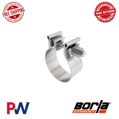 Borla 2.75" T-304 Stainless Steel AccuSeal Single Bolt Band Clamp 1.25" Wide - Image 1 of 2
