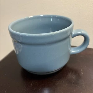 ROYAL NORFOLK 22 Oz. BLUE SOUP CUP - Picture 1 of 4