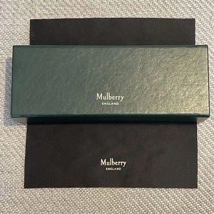 Mulberry Green Glasses Sunglasses Hard Case Box & Wipe Green Leatherette genuine - Picture 1 of 7
