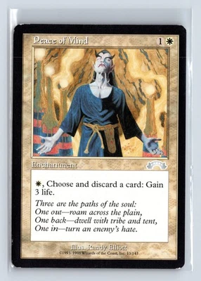 (2x) PEACE OF MIND – MTG Magic the Gathering Card – Exodus – Uncommon - Image 1 of 4