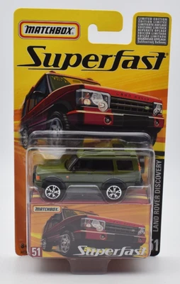 Matchbox New Superfast #51 Land Rover Discovery grün. Blister. Limited 8000 - Bild 1 von 2
