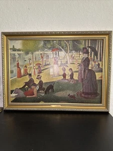 Seurat Sonntagnachmittag auf der Insel La Grand Jatte Museum Reproduktion Zertifikat - Bild 1 von 17