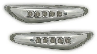 Side Repeaters for BMW 3 Series E46 01-05 Chrome LED WorldWide Free Shipping AU  - Image 1 of 4