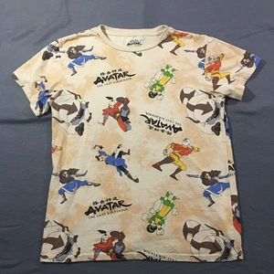 Avatar the Last Airbender T Shirt Large All Over Print Nickelodeon - Picture 1 of 5