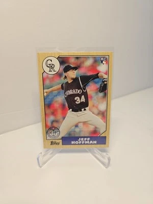 2017 Topps Update '87 Topps Jeff Hoffman RC US87-16 Colorado Rockies - Image 1 of 2