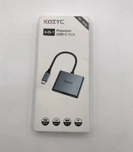 Kozyc Premium USB-C Hub 4-in-1 4K 30H MacBook Air/Pro Chromebook Samsung Note - Bild 1 von 3