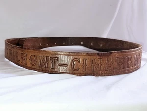 Brown Belt Vintage 80'S Philmont Scout Ranch Boy Scouts Size 32 Tooled Leather  - Picture 1 of 6