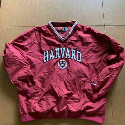 HARVARD WINDBREAKER PROPLAYER SIZE L CRIMSON EMBROIDERY APPLIQUÉ LOGO NEW SAMPLE - Image 1 of 4