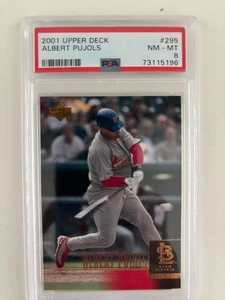 2001 Upper Deck Albert Pujols Rookie #295 PSA 8 - 700+ Career Home Runs! - Picture 1 of 2