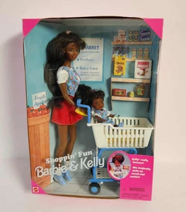 Barbie Shoppin' Fun 1995 Barbie & Kelly muñecas afroamericanas 15757 Mattel nuevas - Imagen 1 de 8