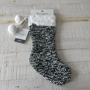 Koolaburra by UGG Neu mit Etikett Meira grün & weiß Bommel Weihnachten Urlaub Strumpf - Bild 1 von 9