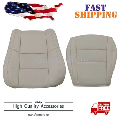 Cubierta de asiento de cuero perforado inferior y superior del conductor para Dodge Durango 2011-2018 Foto 1 de 4