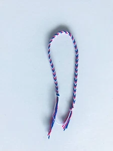 Fourth of July Handmade Handwoven Cotton Friendship Bracelets - Picture 1 of 3