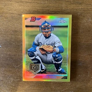 2019 Topps Chrome 1992 Bowman MIKE PIAZZA Medallion RC Patch Refractor GOLD /50 - Picture 1 of 12