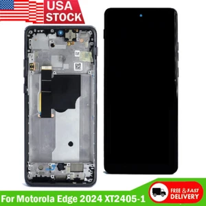 OLED Display Touchscreen Digitizer + Rahmen für Moto Edge 2024 XT2405V XT2405-1 - Bild 1 von 6