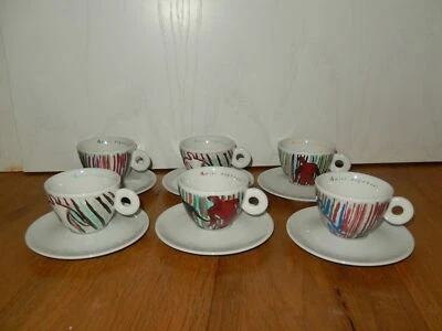 6 ILLY COLLECTION AMICI / ILLY Sandro Chia SET Il Ballo Del Caffee NEU - Bild 1 von 4