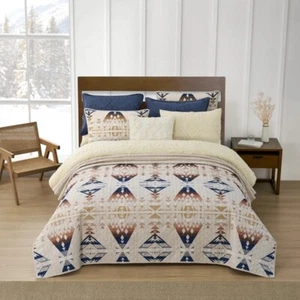 PENDLETON Diamond Peak Full/Queen Coverlet Set, Coverlet & 2 Shams, 100% Cotton - Picture 1 of 9