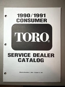 Toro 1990-91 Consumer Service Dealer Catalog - Form No. 492-9012 - Picture 1 of 2