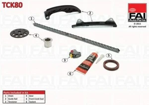 YY KIT CATENA DISTRIBUZIONE CITROEN DAIHATSU PEUGEOT SUBARU TOYOTA FAI TCK80 - Foto 1 di 1