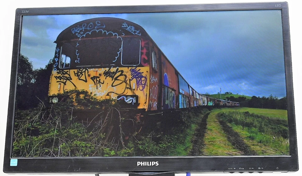 PHILIPS 223V5L 21.5" FULL HD HOME /WORK PC MONITOR SCREEN VGA  NO STAND - Image 1 of 1