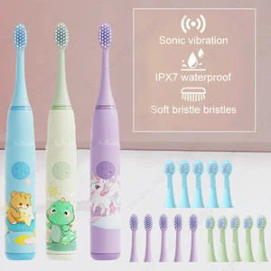 Children Cartoon Tooth Brush Cute Rechargeable Waterproof Electronic Toothbrush - Picture 1 of 24