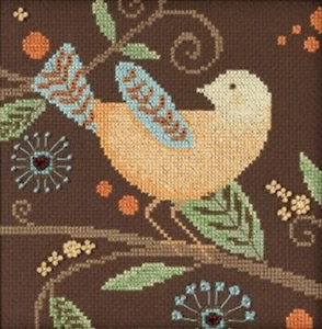 Cross Stitch Kit ~ Debbie Mumm Yellow Bird Out on a Limb #DM30-1812 - Picture 1 of 4