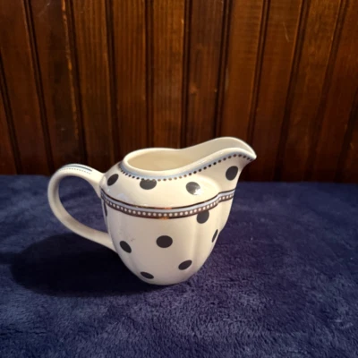 GRACE TEAWARE GRIS LUNARES CON DETALLES ORO AZUL NUEVO REPUESTO Foto 1 de 4