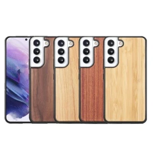 Coque en bois pour Samsung Galaxy S20 S21 S22 S23 S24 S25 FE étui téléphone eco - Photo 1 sur 10