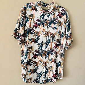 Camisa para hombre Naturals D&Co mezcla de lino estampado floral talla M - Imagen 1 de 7