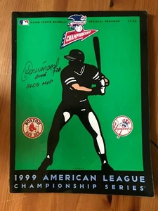 Orlando Hernandez ALCS MVP CHAMPIONSHIP OFFICIAL PROGRAM 1999 MLB - Picture 1 of 3