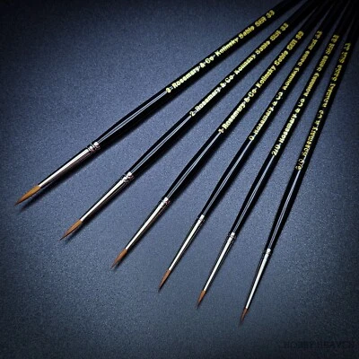 Rosemary & Co Series 33 Deluxe Brush Set Sizes 3/0 2/0 0 1 2 3 Fast Shipping - Image 1 of 4