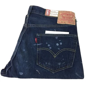 $395 Vintage Levi’s 501XX rocket city Selvedge Men’s Blue jeans 32x34 AR288 - Picture 1 of 11